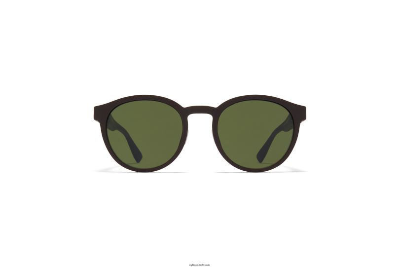 Frame: MD22 Ebony Brown|Lens: Green Solid MYKITA COLEMAN 6H866227 Mylon