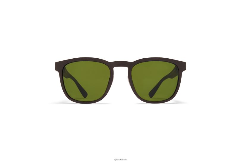 Frame: MD22 Ebony Brown|Lens: Green Solid MYKITA LOVELL 6H866147 Mylon