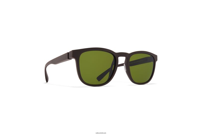 Frame: MD22 Ebony Brown|Lens: Green Solid MYKITA LOVELL 6H866147 Mylon