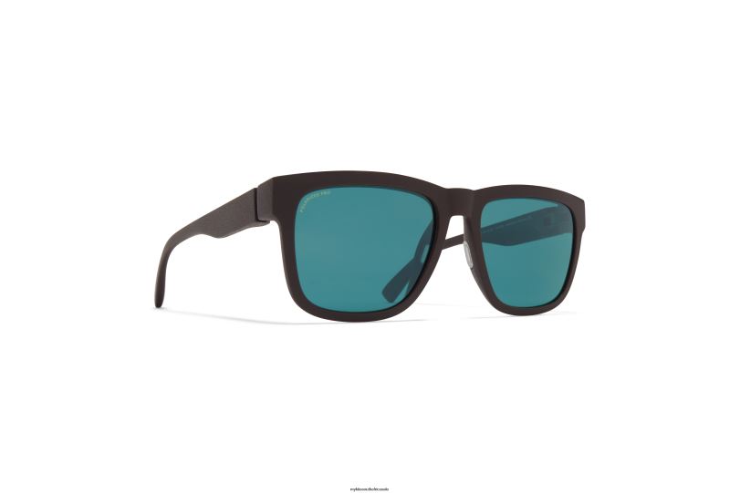 Frame: MD22 Ebony Brown|Lens: Polarized Pro Ocean Blue MYKITA WAVE 6H866155 Mylon