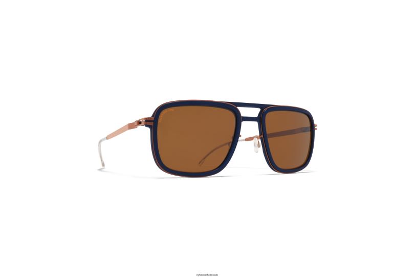 Frame: MH68 Indigo/Shiny Copper|Lens: Polarized Pro Amber Brown MYKITA SPRUCE 6H86657 Mylon