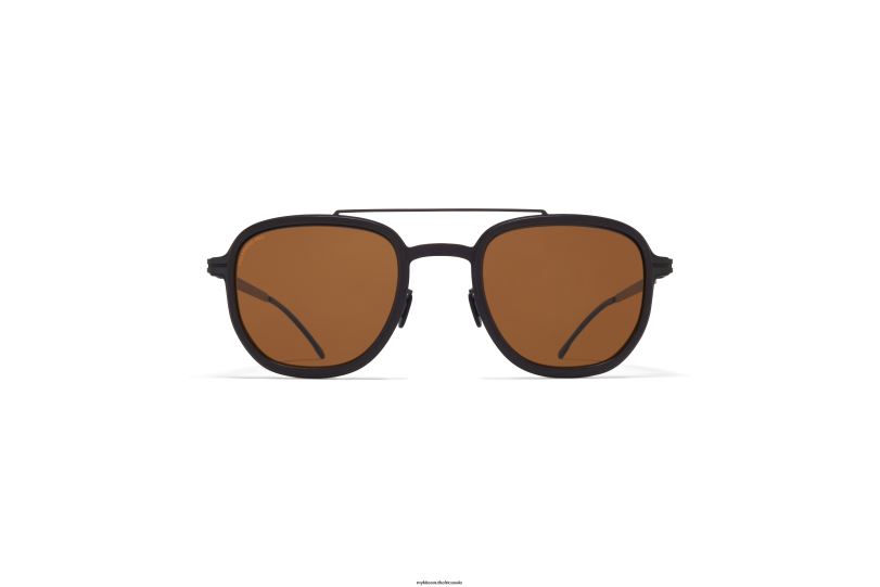 Frame: MH6 Pitch Black/Black|Lens: Polarized Pro Amber Brown MYKITA ALDER 6H86647 Mylon