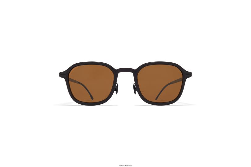 Frame: MH6 Pitch Black/Black|Lens: Polarized Pro Amber Brown MYKITA FIR 6H866143 Mylon