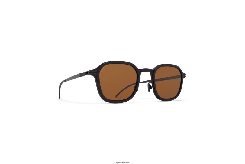 Frame: MH6 Pitch Black/Black|Lens: Polarized Pro Amber Brown MYKITA FIR 6H866143 Mylon