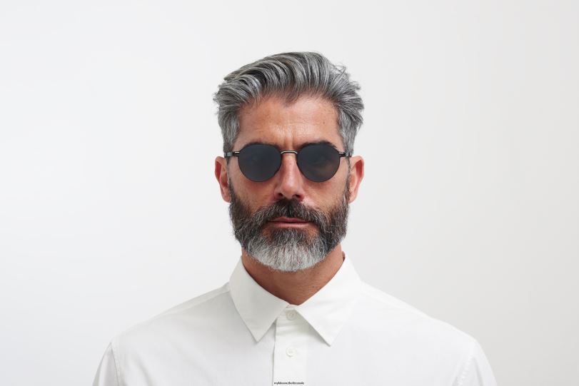 Frame: Black/White|Lens: Mirror Black MYKITA CARLO 6H866163 No1