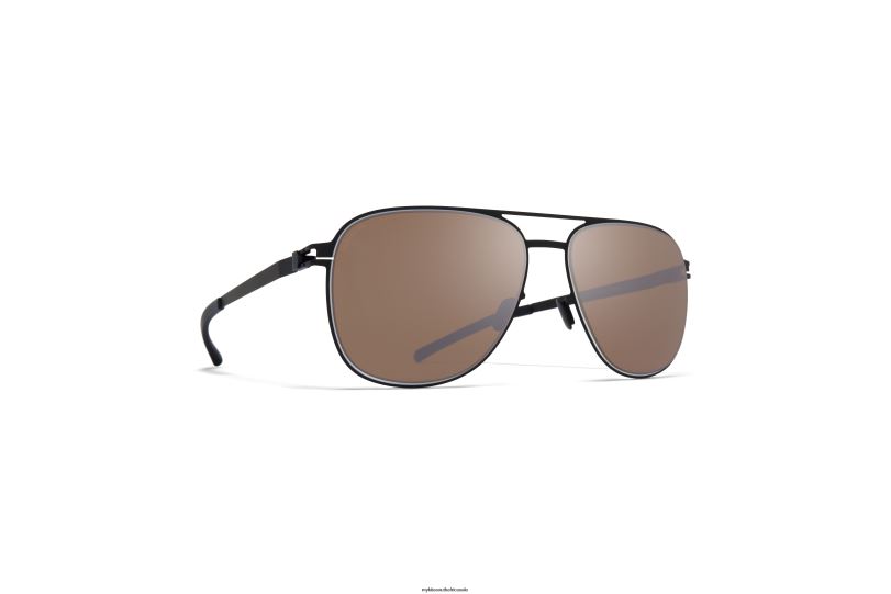Frame: Black/White|Lens: Polarized Pro HiCon Brown MYKITA CALEB 6H86613 No1