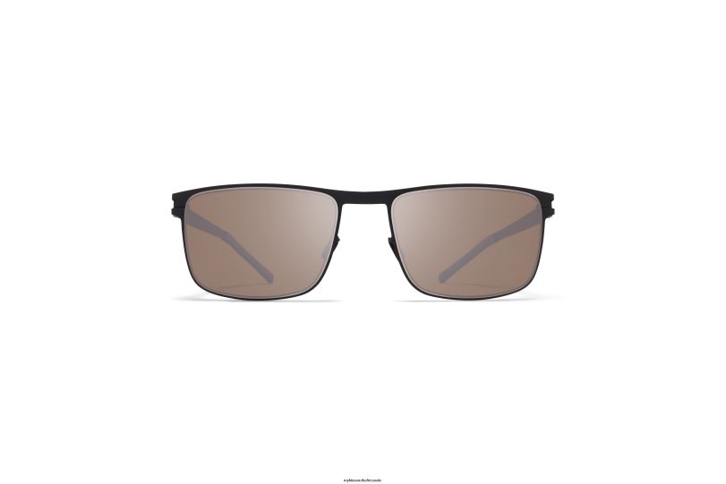Frame: Black/White|Lens: Polarized Pro Hi-Con Grey MYKITA DONOVAN 6H86691 No1