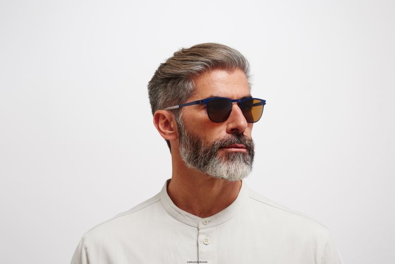 Frame: Blue Velvet|Lens: Polarized Pro Amber Brown MYKITA STANLEY 6H86698 No1