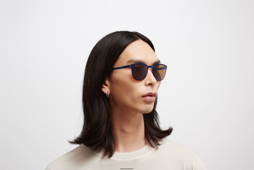 Frame: Blue Velvet|Lens: Polarized Pro Amber Brown MYKITA TRUMAN 6H866172 No1
