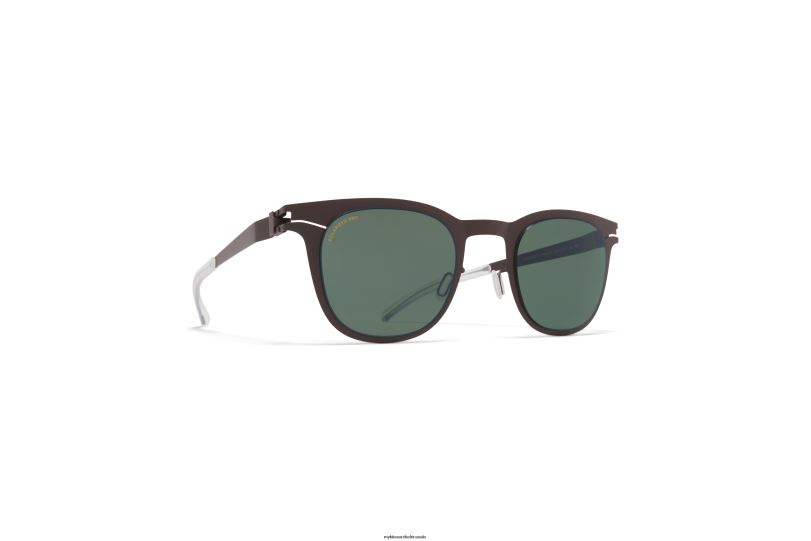 Frame: Dark Brown|Lens: Polarized Pro Green 15 MYKITA CALLUM 6H86689 No1