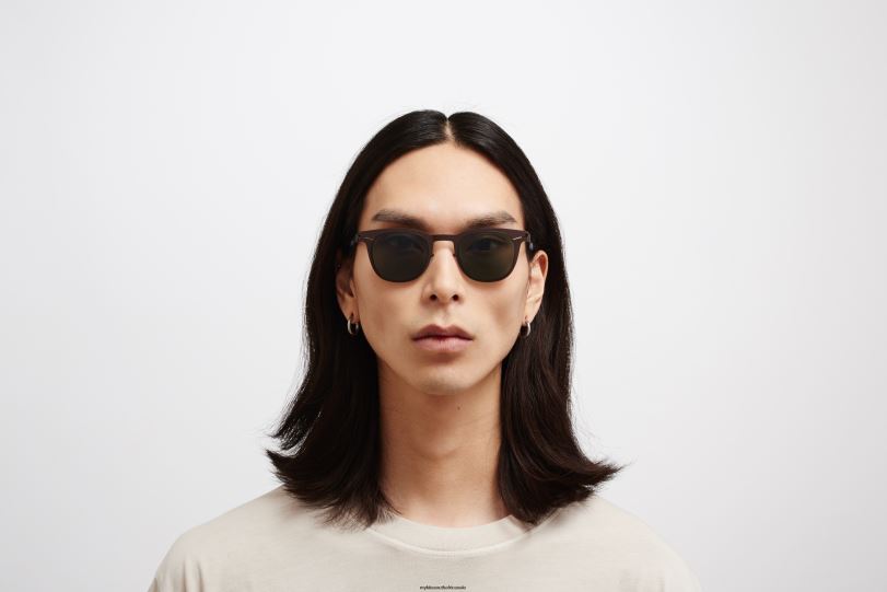 Frame: Dark Brown|Lens: Polarized Pro Green 15 MYKITA CALLUM 6H86689 No1