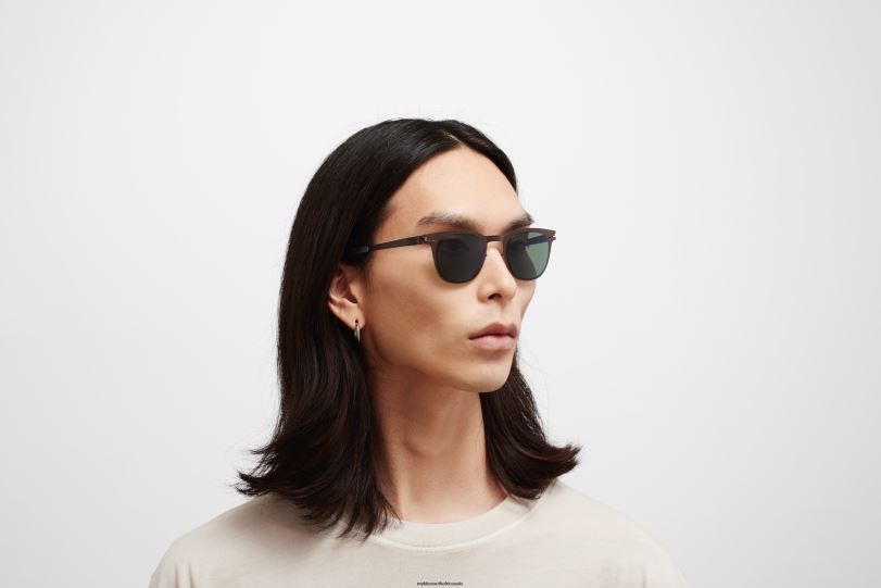 Frame: Dark Brown|Lens: Polarized Pro Green 15 MYKITA CALLUM 6H86689 No1