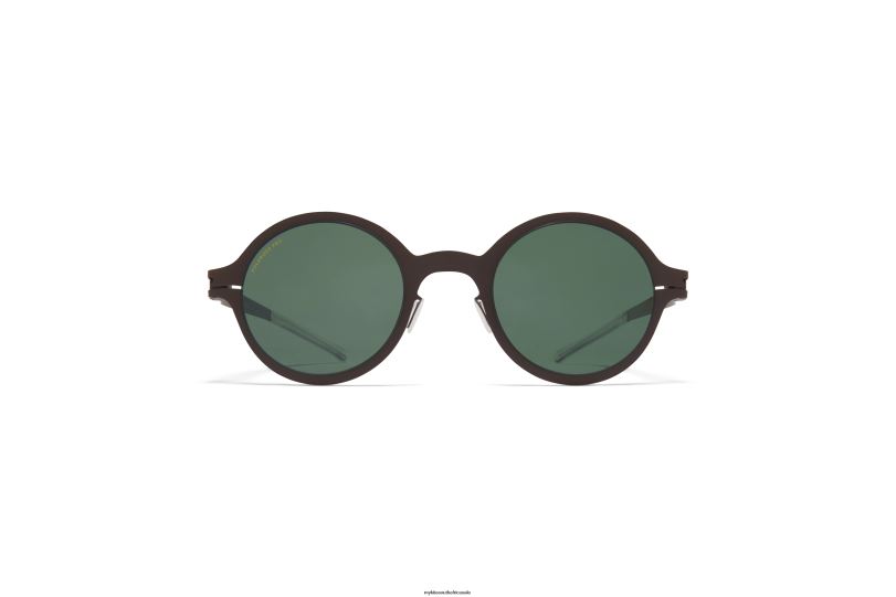 Frame: Dark Brown|Lens: Polarized Pro Green 15 MYKITA NESTOR 6H866168 No1
