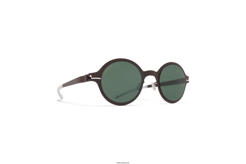 Frame: Dark Brown|Lens: Polarized Pro Green 15 MYKITA NESTOR 6H866168 No1