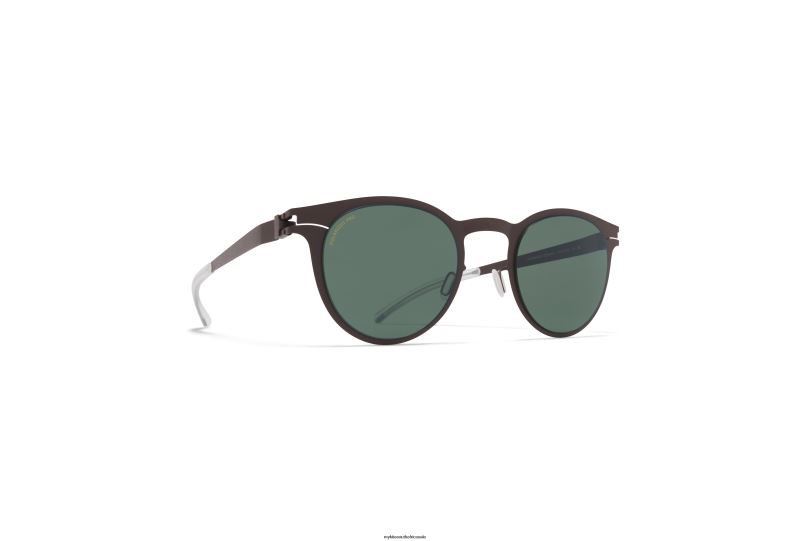 Frame: Dark Brown|Lens: Polarized Pro Green 15 MYKITA RILEY 6H866191 No1