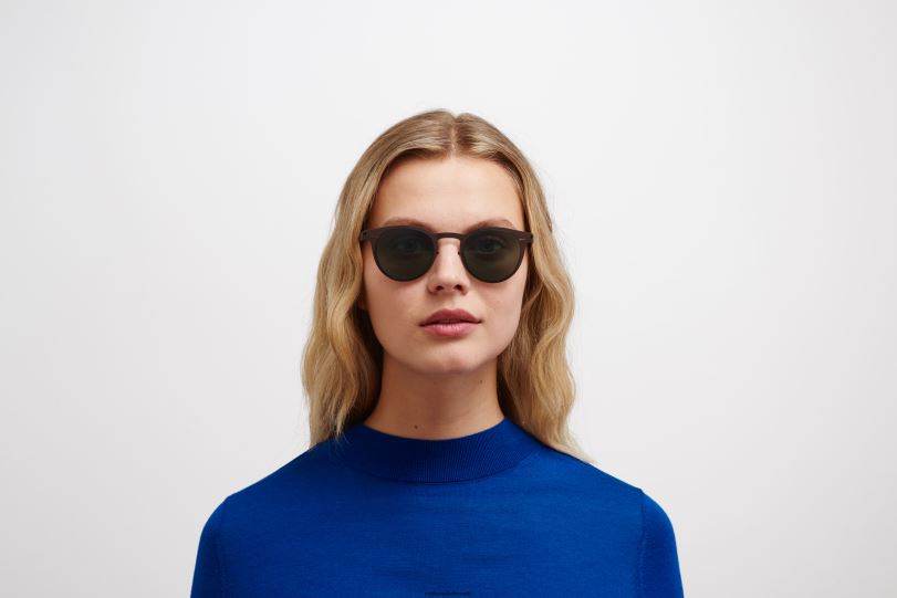 Frame: Dark Brown|Lens: Polarized Pro Green 15 MYKITA RILEY 6H866191 No1