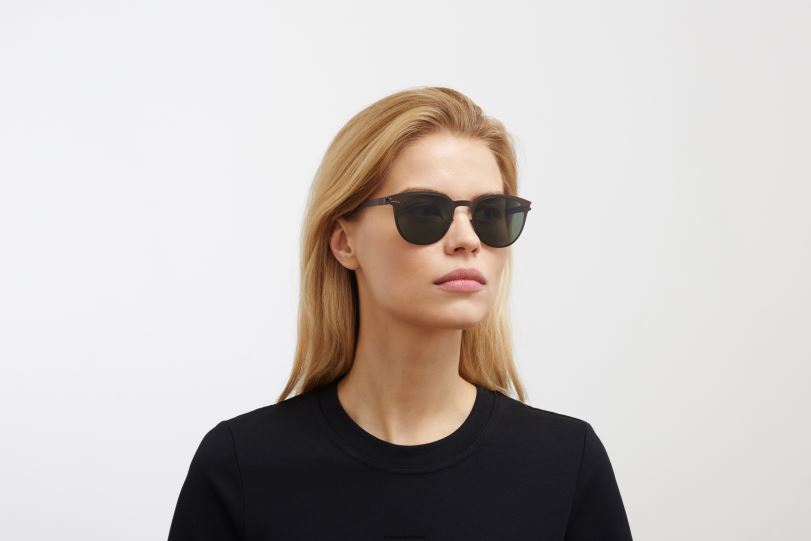 Frame: Dark Brown|Lens: Polarized Pro Green MYKITA TRUMAN 6H866170 No1