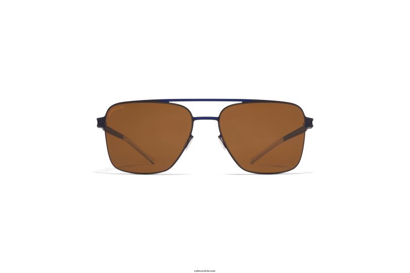 Frame: Indigo/Yale Blue|Lens: PolPro Amber Brown MYKITA BERNIE 6H8665 No1