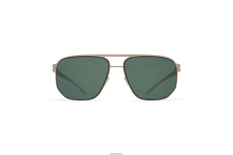 Frame: Matte Silver/Black|Lens: Polarized Pro Green 15