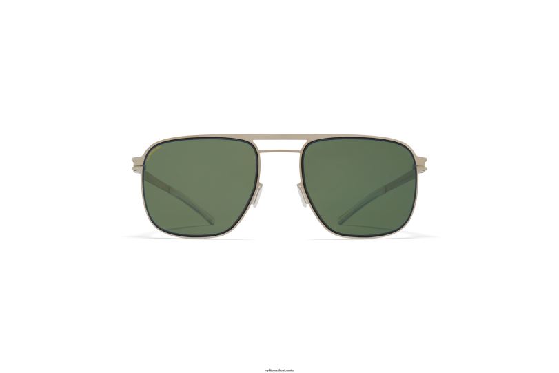Frame: Matte Silver/Black|Lens: Polarized Pro Green MYKITA ELI 6H86617 No1