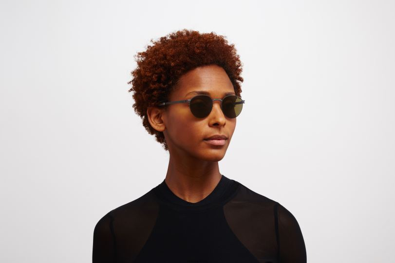 Frame: Storm Grey/Blue Grey|Lens: Raw Brown Solid MYKITA CARLO 6H866166 No1