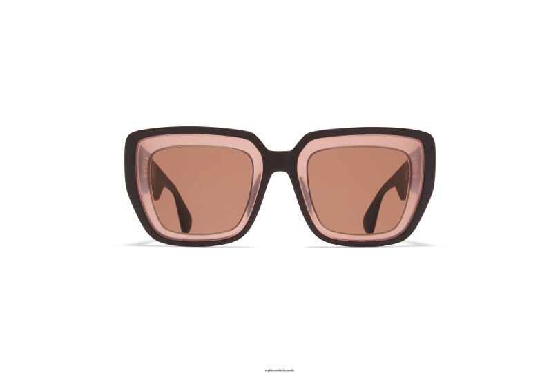 Frame: MA4 Ebony Brown/Pink Clay|Lens: Cruxite Brown Solid MYKITA STUDIO13.2 6H866136 Studio