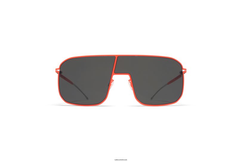 Frame: Neon Red|Lens: Dark Grey Solid Shield MYKITA STUDIO12.2 6H86638 Studio