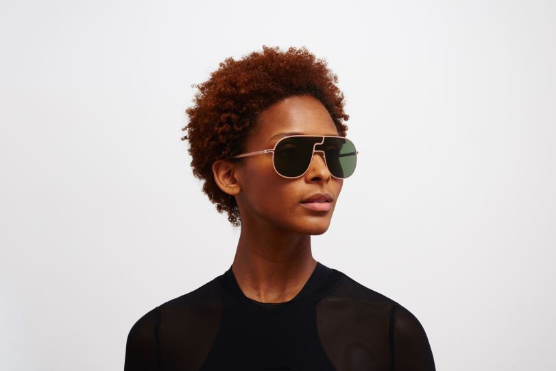 Frame: Pink Clay|Lens: Olive Green MYKITA STUDIO12.1 6H86634 Studio