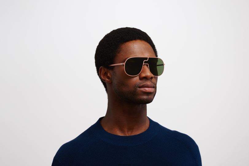 Frame: Pink Clay|Lens: Olive Green MYKITA STUDIO12.1 6H86634 Studio