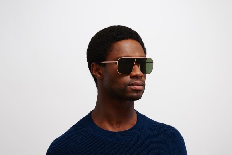 Frame: Pink Clay|Lens: Olive Green MYKITA STUDIO12.2 6H86641 Studio